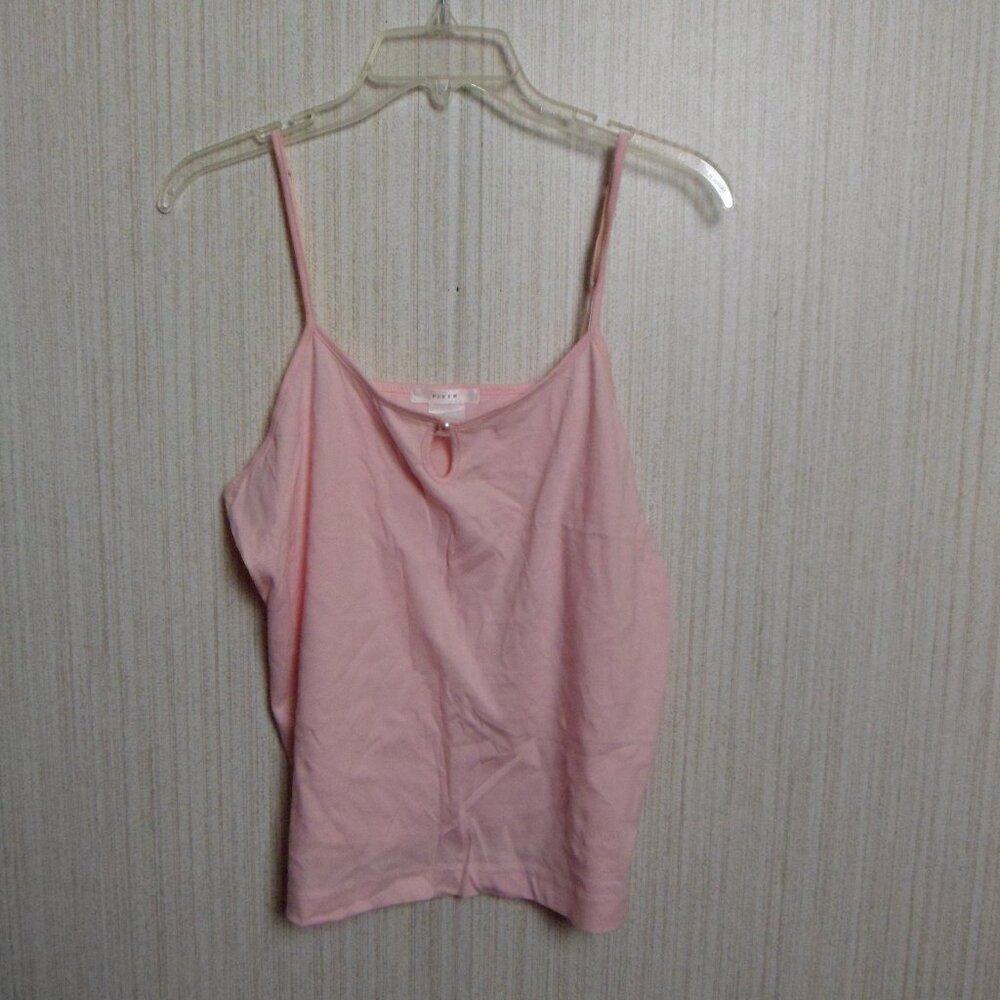 New Ladies Pink K Tank Top Pink Large